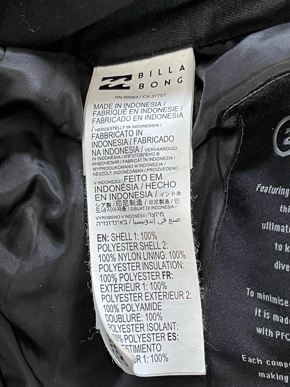 Billabong Men’s Black Waterproof Ski Snow Pants Size Medium - Picture 8 of 8